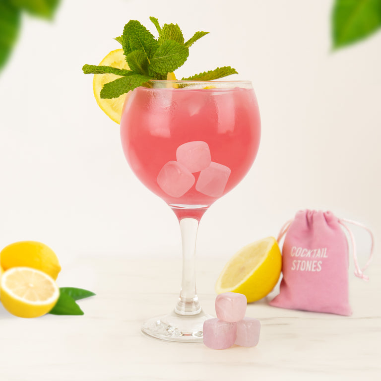 Gift Republic Cocktailstenen - Rozenkwarts