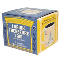 UPG Mok - I Drink Therefore I Am (Philosophy) Quote