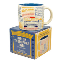 UPG Mok - I Drink Therefore I Am (Philosophy) Quote