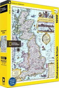 New York Puzzle Company Puzzle Shakespeares Großbritannien - 1000 Teile