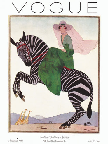 New York Puzzle Company Puzzel Dame op een Zebra - 500 stuks