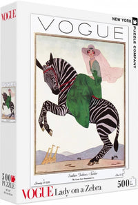 New York Puzzle Company Puzzel Dame op een Zebra - 500 stuks