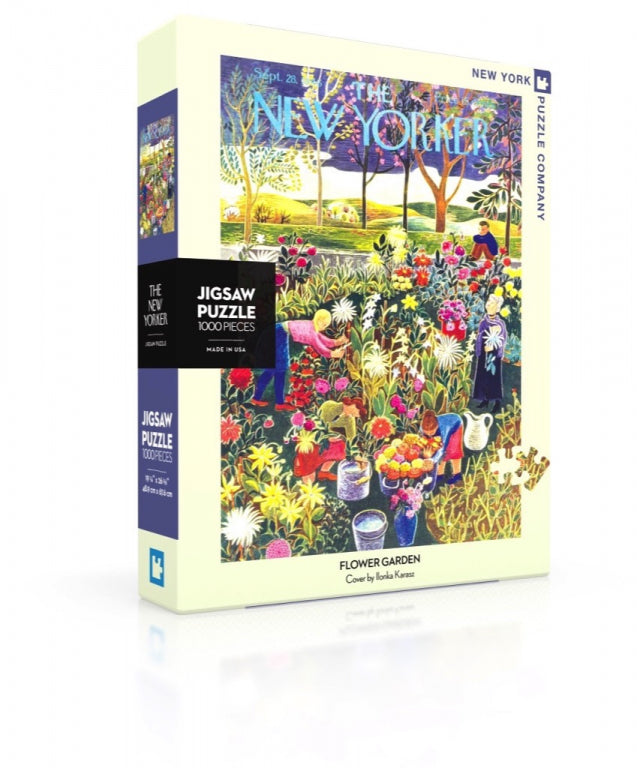 New York Puzzle Company Bloementuin - 1000 stukjes