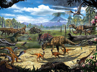 New York Puzzle Company Dinosaurier-Ufer-Puzzle – 200 Teile