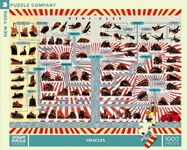 New York Puzzle Company Puzzel Voertuigen - 1000 stuks