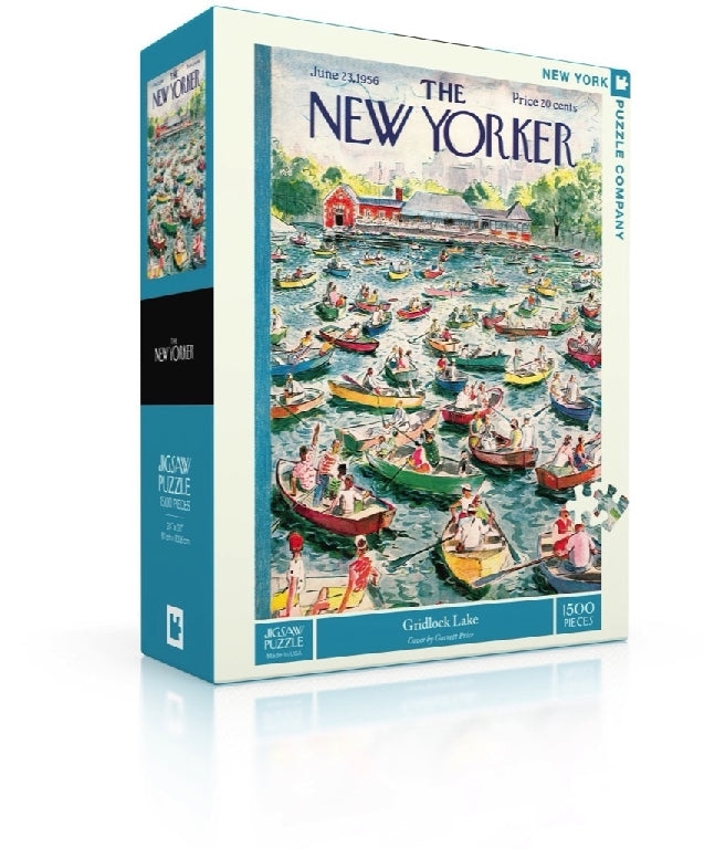 New York Puzzle Company Gridlock Lake Jigsaw Puzzle - 1500 Pieces