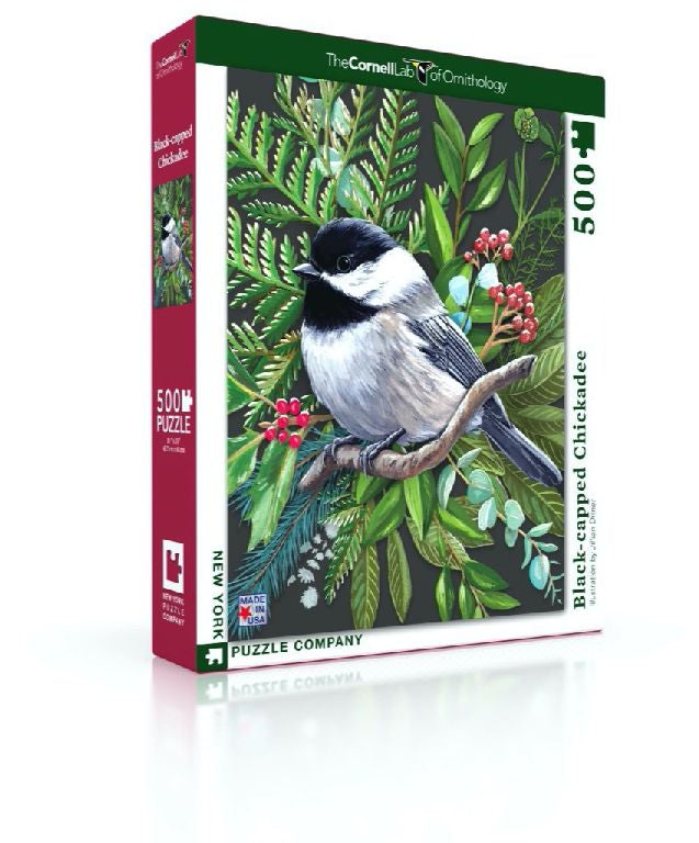 New York Puzzle Company Black Tit Puzzle - 500 pieces