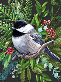 New York Puzzle Company Black Tit Puzzle - 500 pieces