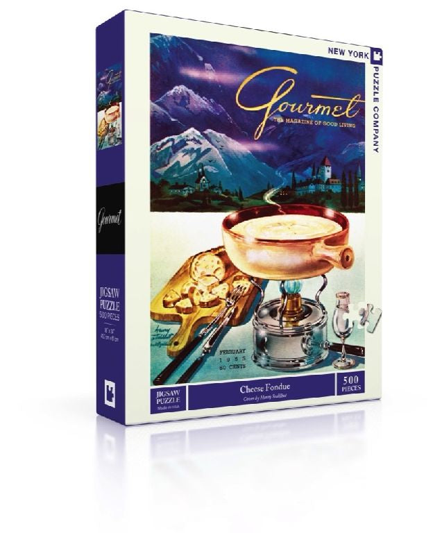 New York Puzzle Company Käsefondue-Puzzle – 500 Teile