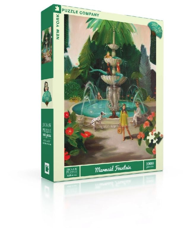 New York Puzzle Company Mermaid Fountain Puzzle - 1000 pieces