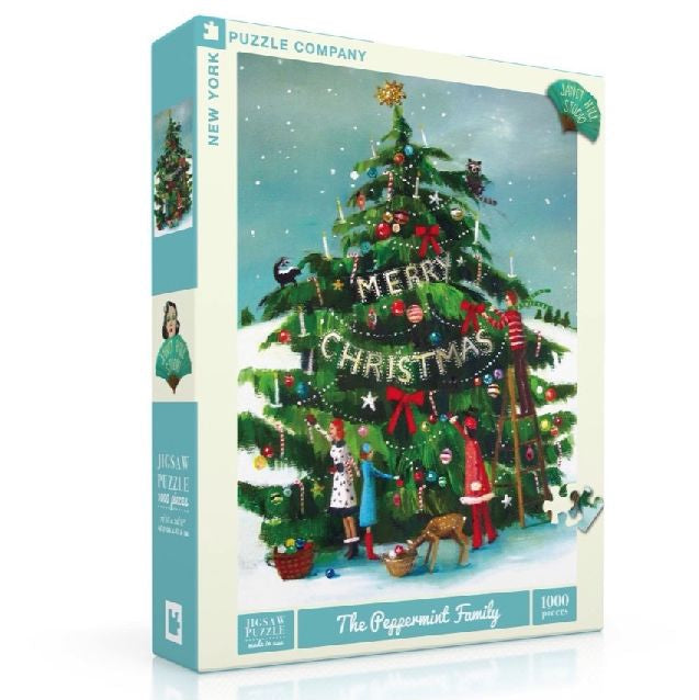 New York Puzzle Company Puzzel De Pepermuntfamilie - 1000 stukjes