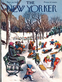 New York Puzzle Company Sledding in the Park Puzzle - 500 Pieces