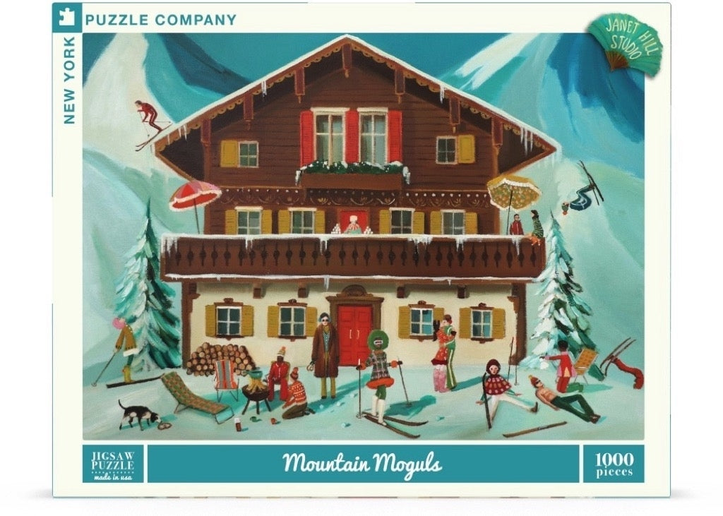 New York Puzzle Company Puzzel Mountain Moguls - 1000 stukjes