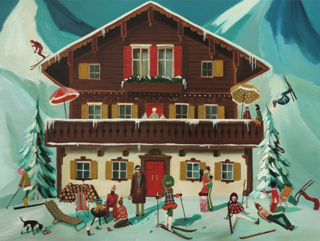 New York Puzzle Company Puzzel Mountain Moguls - 1000 stukjes