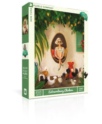 New York Puzzle Company Extraordinary Chickens Puzzle - 500 pieces