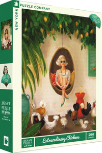 New York Puzzle Company Extraordinary Chickens Puzzle - 500 pieces