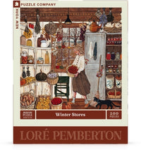 New York Puzzle Company Puzzel Winter Stores - 500 pieces