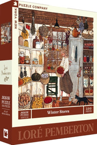 New York Puzzle Company Puzzel Winter Stores - 500 pieces