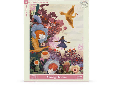 New York Puzzle Company Puzzel Among Flowers - 500 pieces