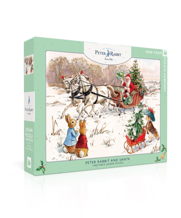 New York Puzzle Company Puzzle Peter Rabbit und Santa - 1000 Teile