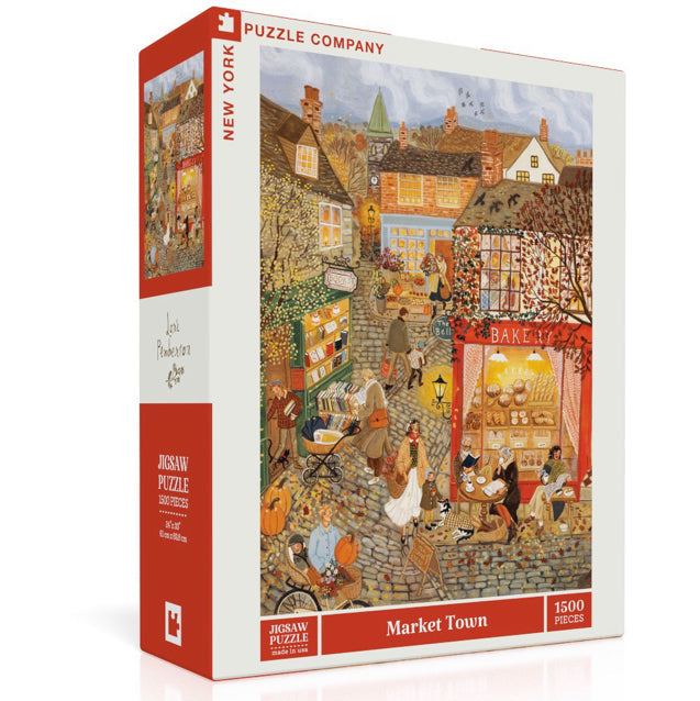 New York Puzzle Company Puzzel - Marktstad - 1500 stukjes