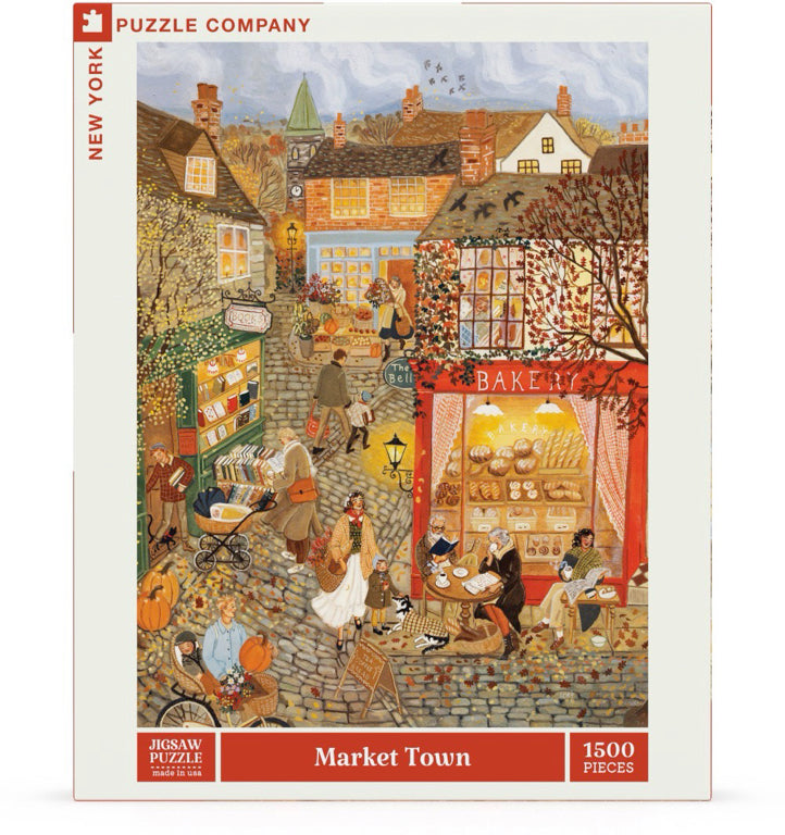 New York Puzzle Company Puzzel - Marktstad - 1500 stukjes