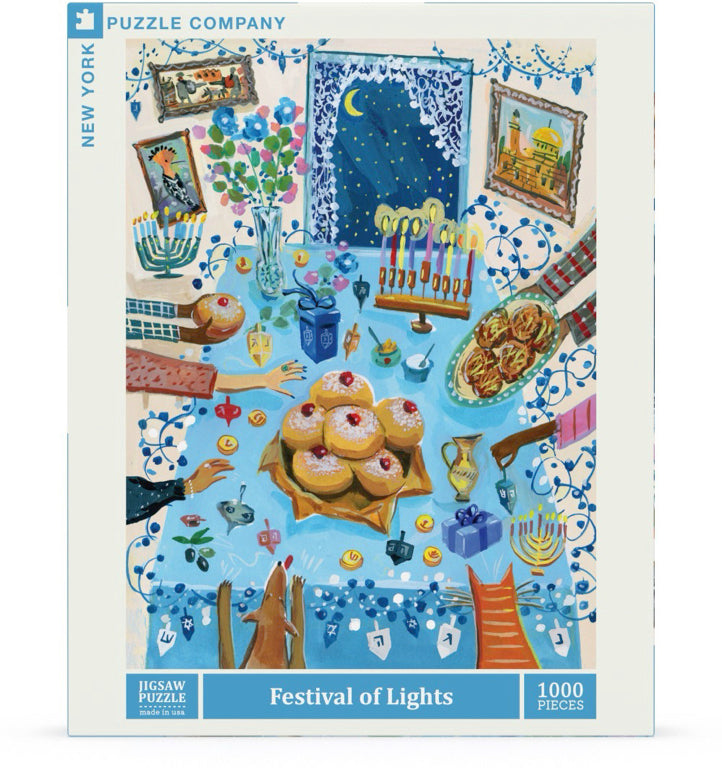 New York Puzzle Company Legpuzzel - Lichtfestival - 1000 stukjes