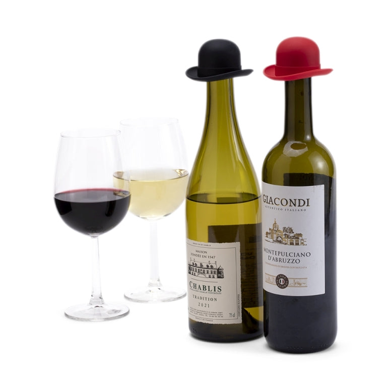 Monkey Business Wine Stopper Bowler Set of 2