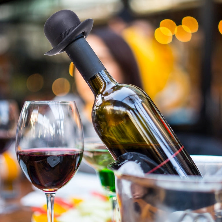 Monkey Business Wine Stopper Bowler Set of 2