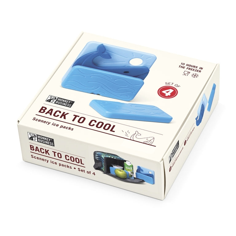 Monkey Business Cooling Elements Back to Cool set of 4 - Whale