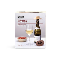 Monkey Business Wine Stopper Howdy Set of 2