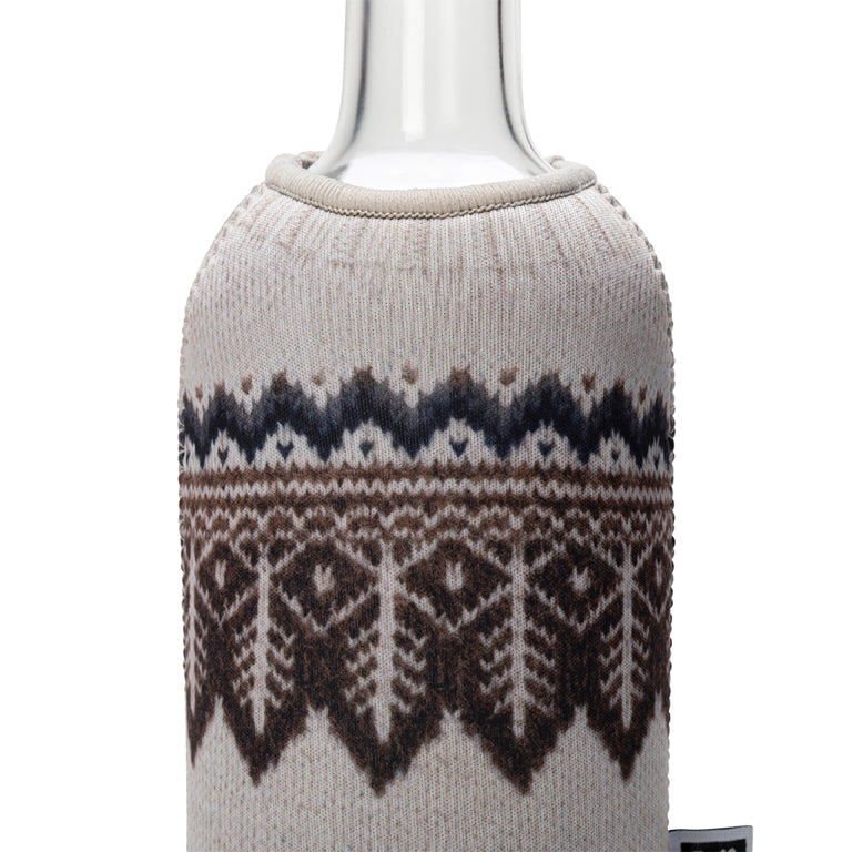 Monkey Business flessenhoes en wijnstopper Wine Knits set van 4 - rood/grijs