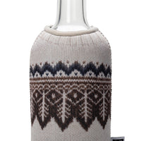 Monkey Business flessenhoes en wijnstopper Wine Knits set van 4 - rood/grijs