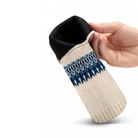Monkey Business flessenhoes en wijnstopper Wine Knits set van 4 - rood/grijs