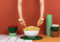 Ototo Pasta & opscheplepel Pasta Monsters - Geel