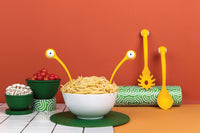 Ototo Pasta & opscheplepel Pasta Monsters - Geel