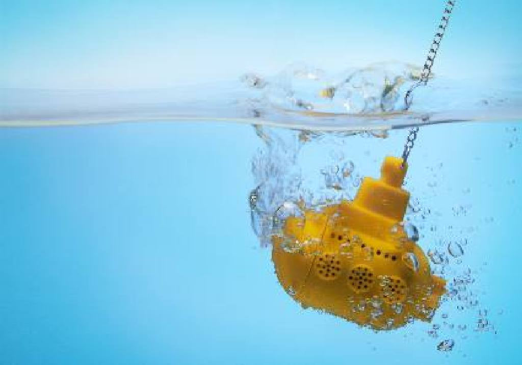 Ototo theefilter onder de thee geel