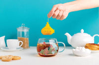 Ototo theefilter onder de thee geel