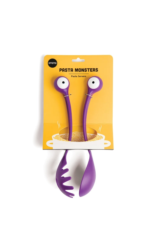 Ototo Pastalepel & opscheplepel Pasta Monsters - Paars