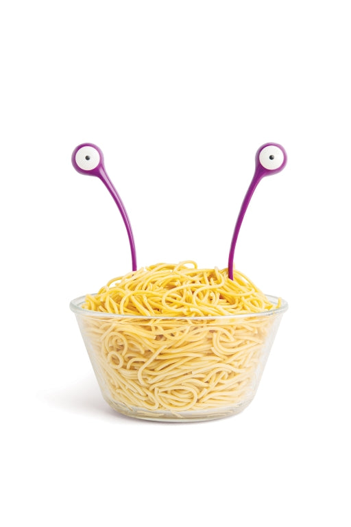 Ototo Pastalepel & opscheplepel Pasta Monsters - Paars