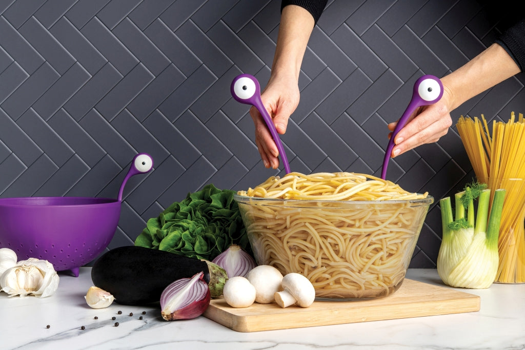 Ototo Pastalepel & opscheplepel Pasta Monsters - Paars