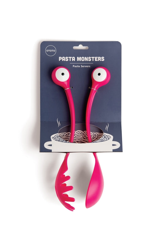 Ototo Pastalepel & opscheplepel Pasta Monsters - Roze