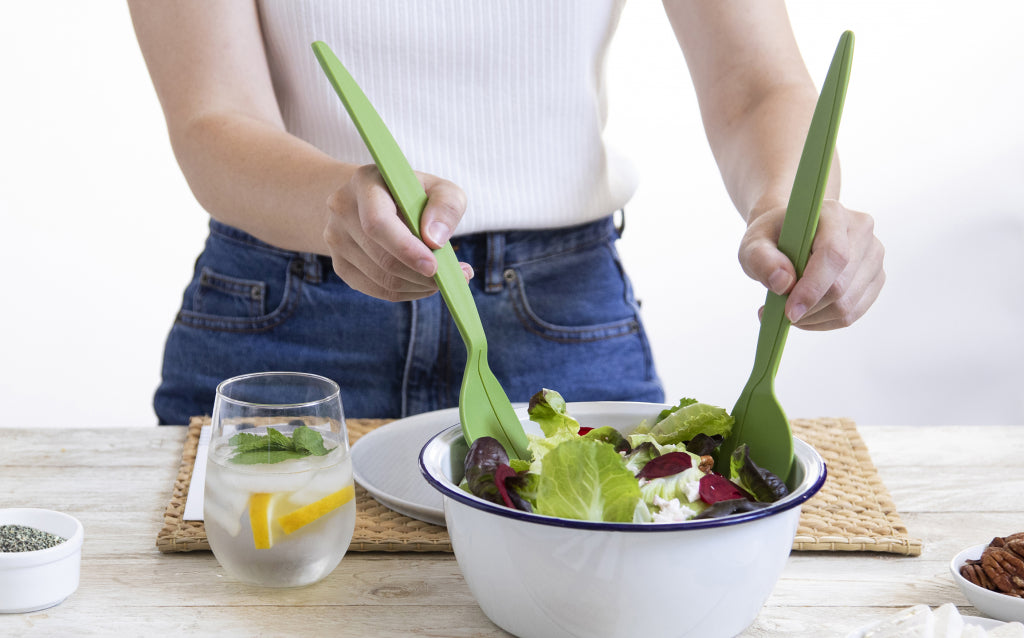 Peleg Design Citruspers en saladebestek 2-in-1 Juicepair