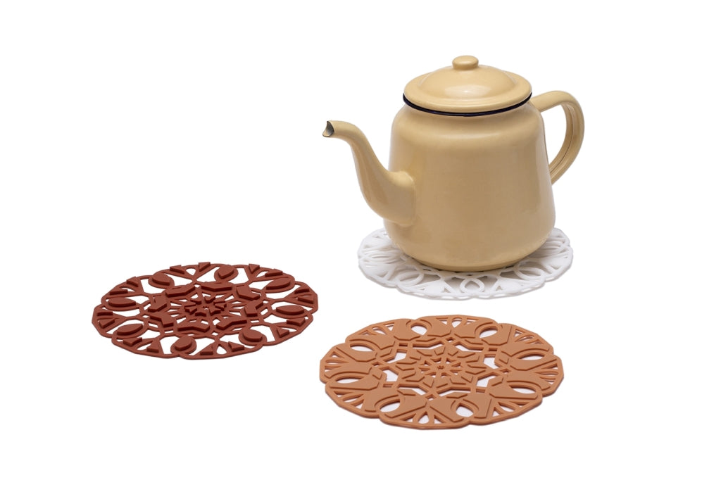 Peleg Design Onderzetter TriveTile set van 3 - Bruin