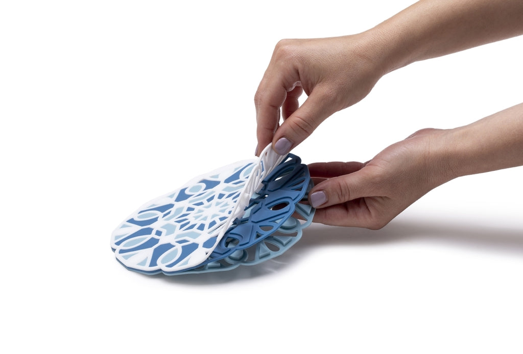 Peleg Design Onderzetter TriveTile set van 3 - Blauw