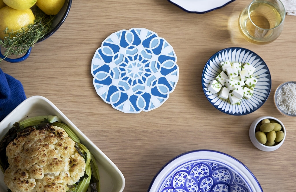Peleg Design Onderzetter TriveTile set van 3 - Blauw