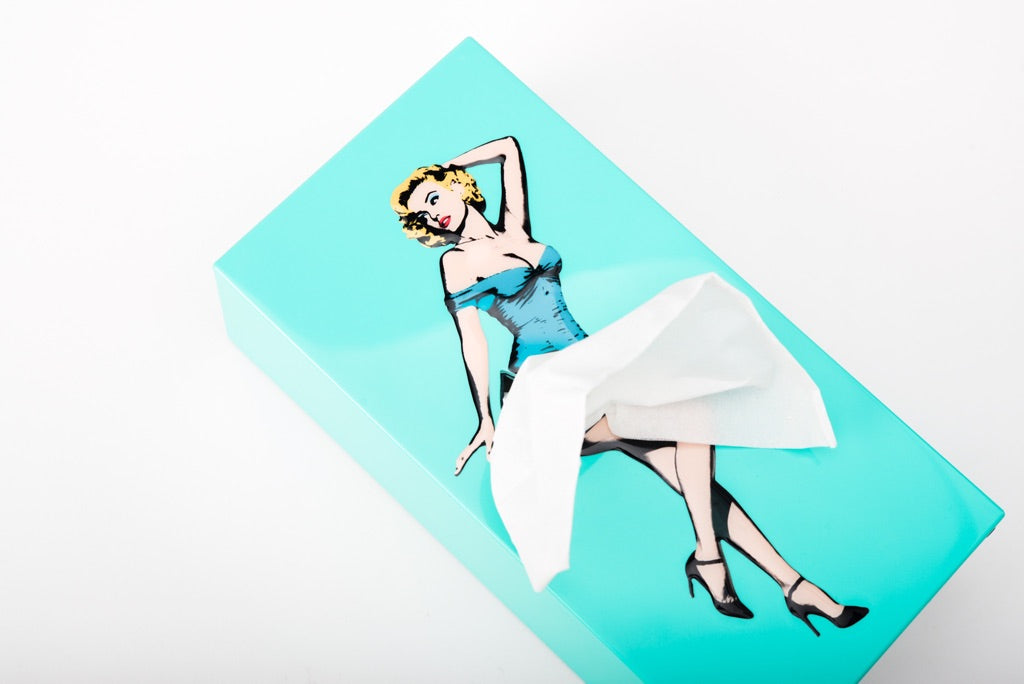 Spextrum Tissuehouder Tissue Up Girl - Hemelsblauw