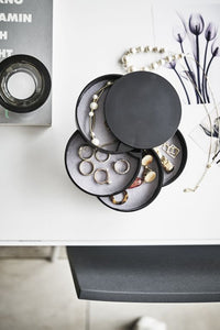 Yamazaki Tower Schmuckorganizer, 4-stöckig – Schwarz