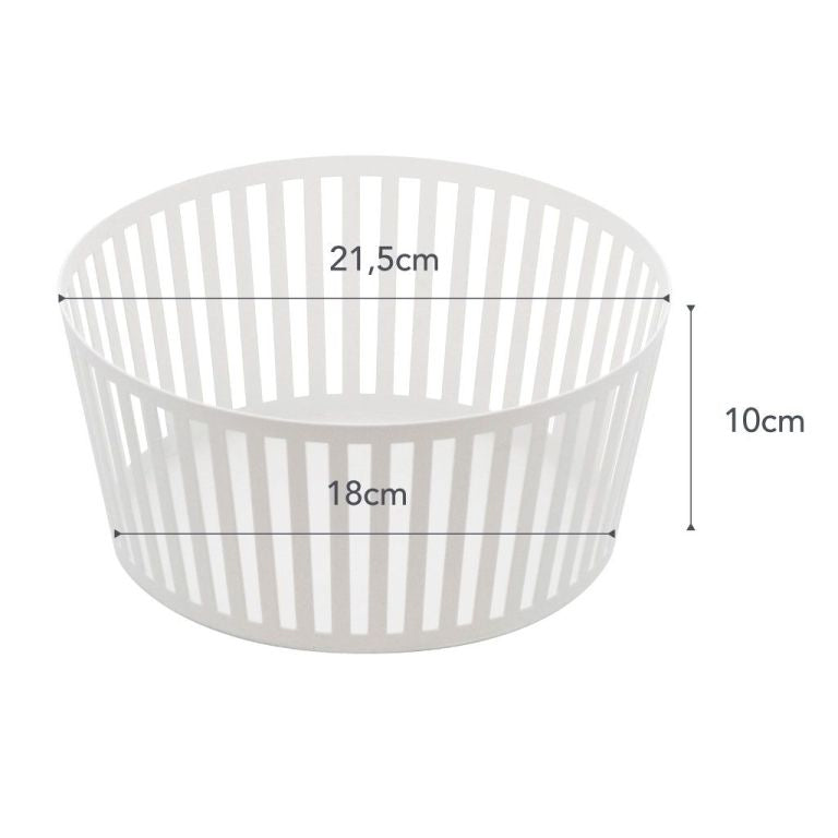 Yamazaki Tower Fruit Basket Deep - White
