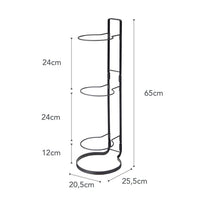 Yamazaki Frame Ballenstandaard - Zwart afmetingen